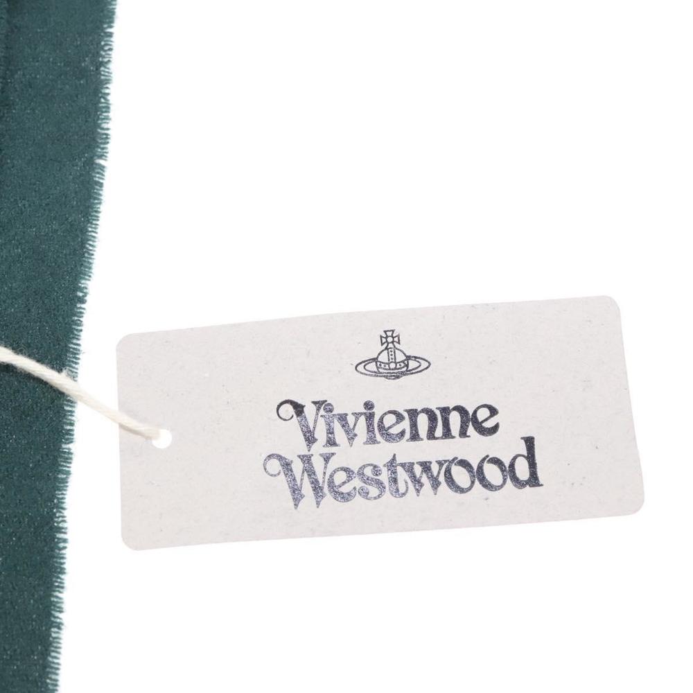Vivienne Westwood Scarf Wool Green Auth am8369 - Picture 12 of 13